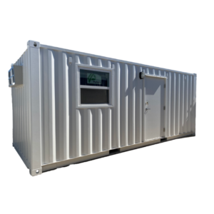 20’ Mobile Office Container with Restroom Rental